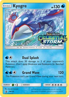 SM Black Star Promos Kyogre Pokémon card